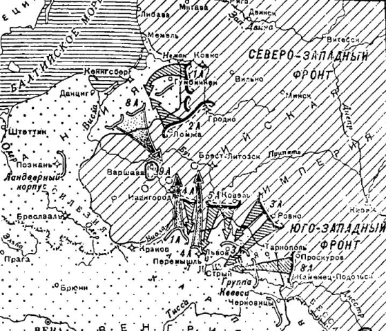 Первая мировая война. Карта военных действий